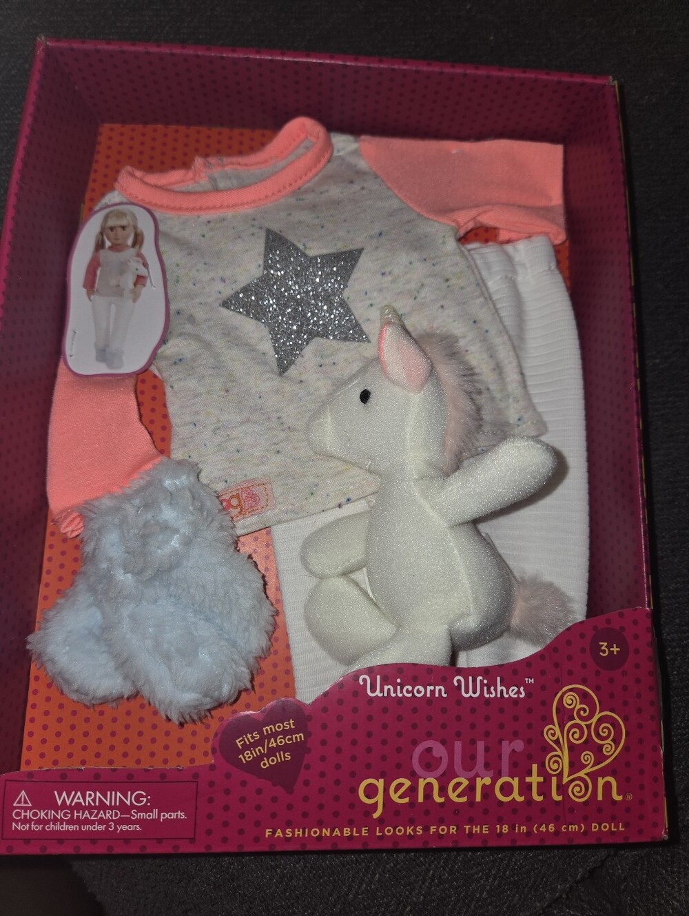 NIB Our Generation Doll Unocorn Wishes Outfit (Doll Not Included)